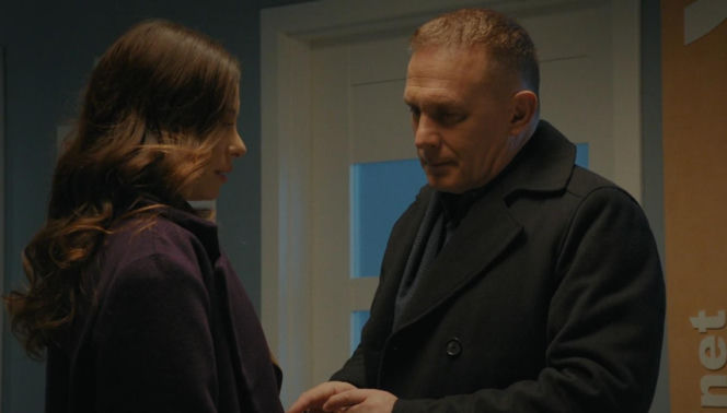 M jak miłość odc. 1926. Artur Rogowski (Robert Moskwa), Joanna (Dominika Sakowicz)