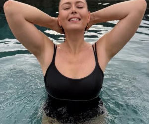 Maria Szarapowa w saunie i spa w Dolomitach