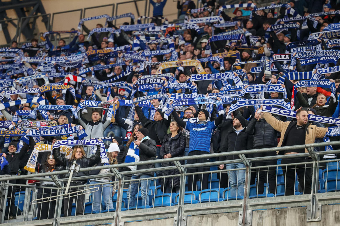 Lech Poznań - Raków Częstochowa: Zdjęcia kibiców z meczu 23. kolejki PKO BP Ekstraklasy