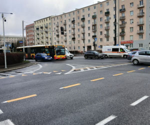 Skrzyżowanie ulic Grójeckiej, Wawelskiej i Kopińskiej w Warszawie