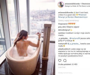 Anna Wendzikowska nago w wannie