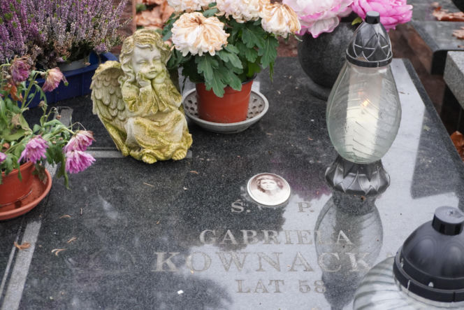 Grób Gabrieli Kownackiej na cmentarzu ewangelicko-augsburskim w Warszawie 2025