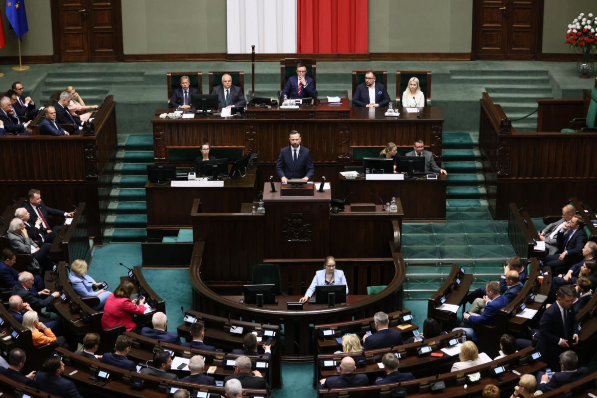 Warszawa. Posiedzenie sejmu.