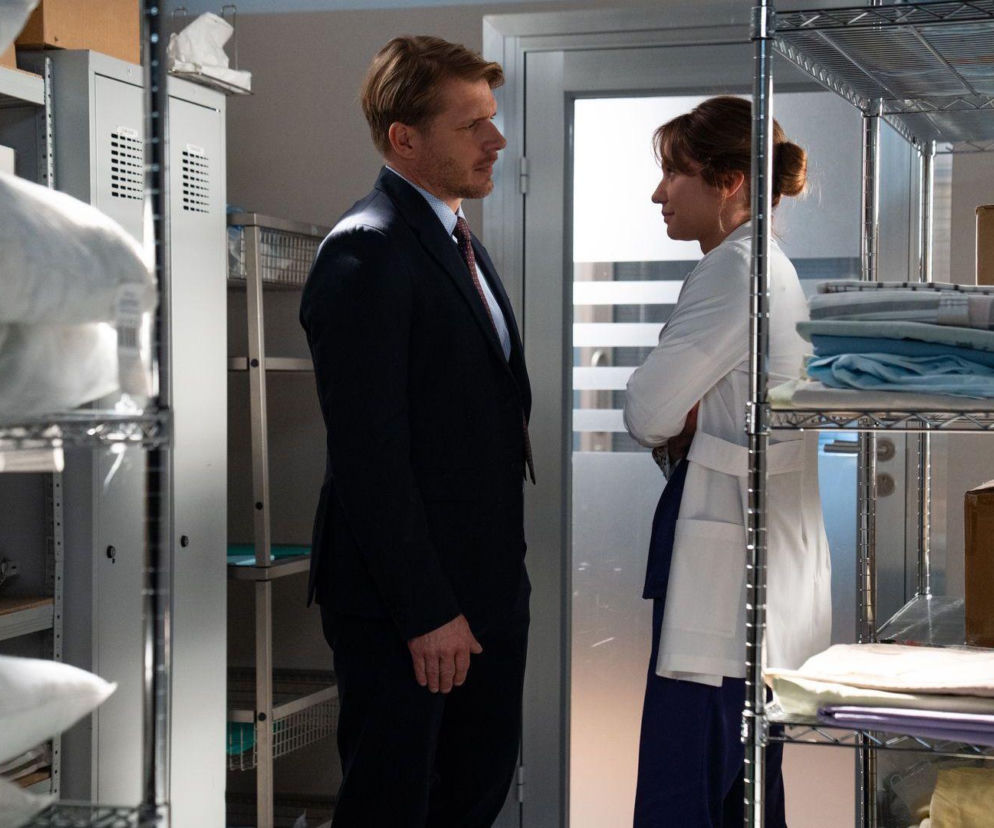 Na dobre i na złe odc. 983. Maks Beger (Tomasz Ciachorowski), Gloria (Aleksandra Grabowska)