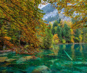 Blausee Jezioro w Szwajcarii