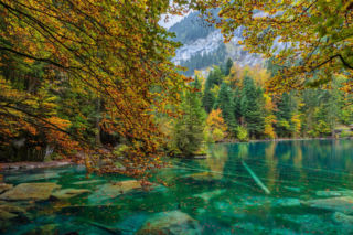 Blausee Jezioro w Szwajcarii