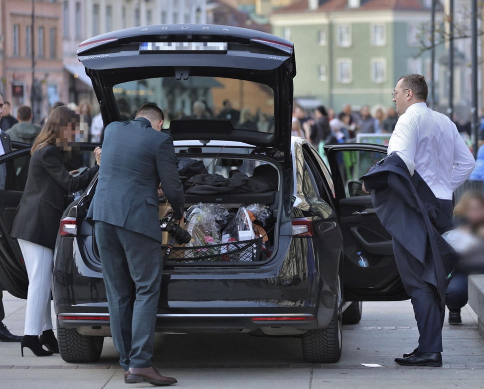 Minister rolnictwa Stefan Krajewski na jarmarku wielkanocnym