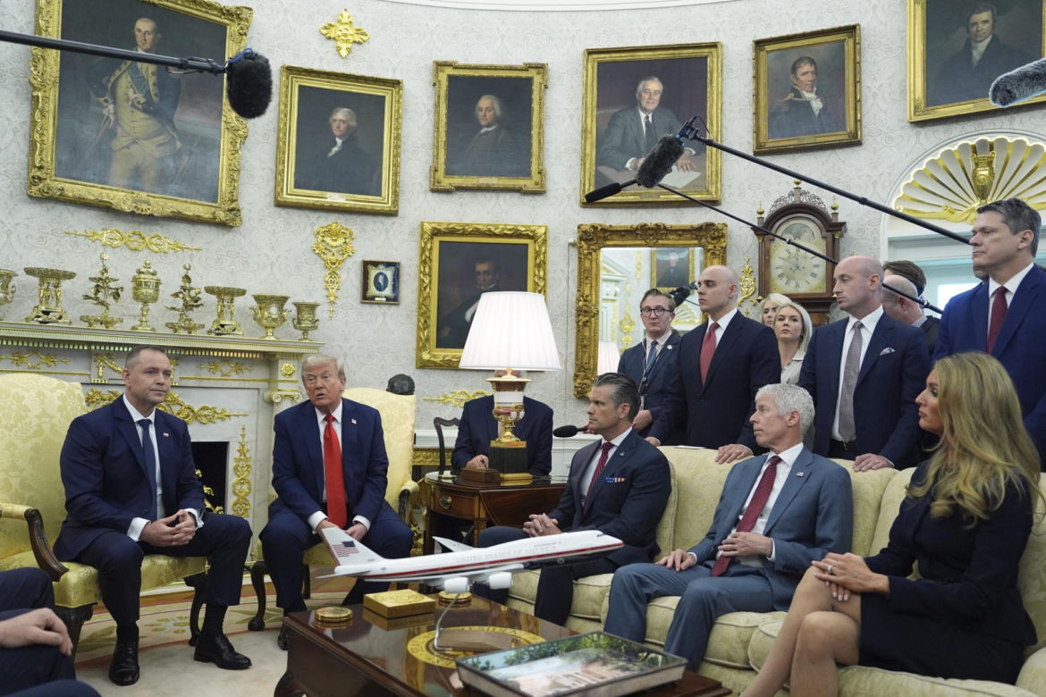 Konferencja Nawrockiego i Trumpa przed rozmowami w Białym Domu