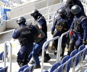 Starcia policji i kibiców na Arenie Lublin!