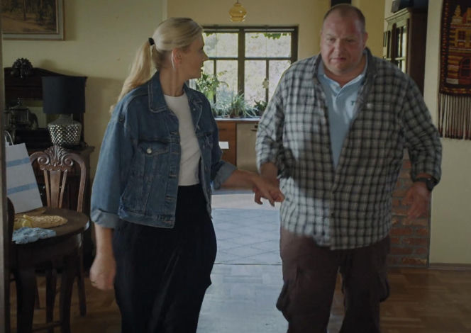 M jak miłość, odcinek 1905. Jagoda (Katarzyna Kołeczek), Tadeusz (Bartłomiej Nowosielski)