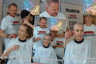 Edyta Pazura ogoliła głowę na łyso u Łatwoganga! Cezary nie mógł w to uwierzyć, Roxie Węgiel prawiła komplementy