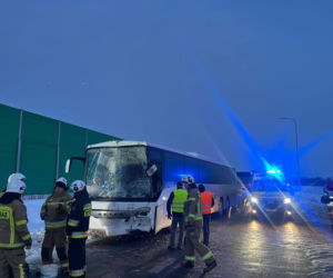 Wypadek w okolicach miejscowości Kroczewo (11.02.2026)