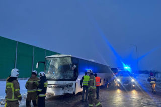 Wypadek w okolicach miejscowości Kroczewo (11.02.2026)