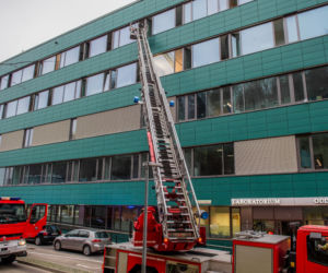 Gdańsk. Ewakuacja w Centrum Medycyny Nieinwazyjnej. Pożar w UCK