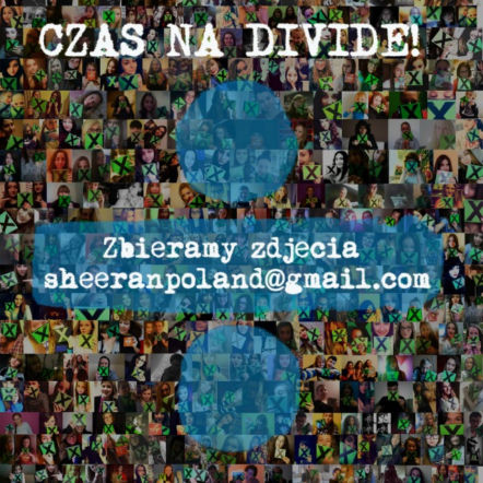 Plakat ze zdjęciami fanów Eda Sheerana