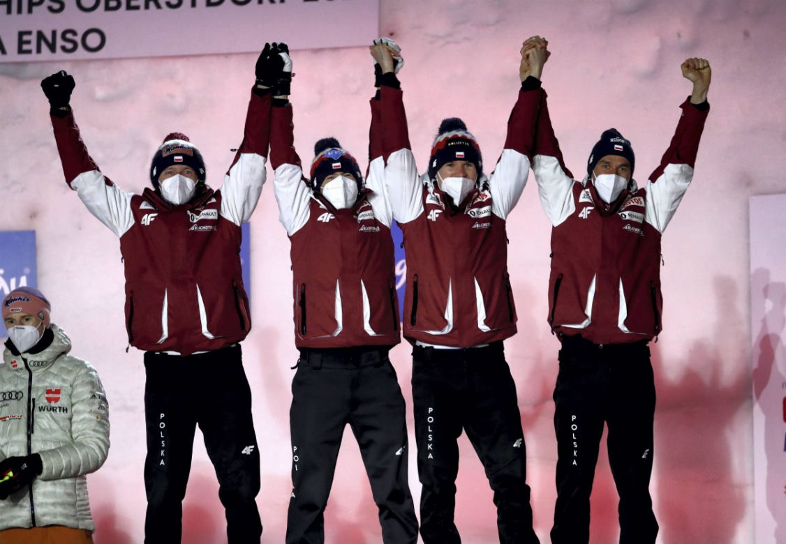Piotr Żyła, Kamil Stoch, Andrzej Stękała, Dawid Kubacki