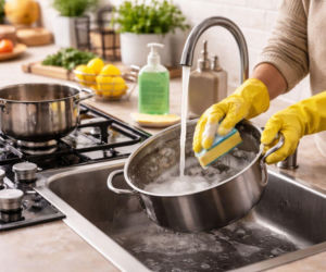 Ten trik z kuchni ratuje przypalone garnki bez skrobania. Wystarczy chwila cierpliwości