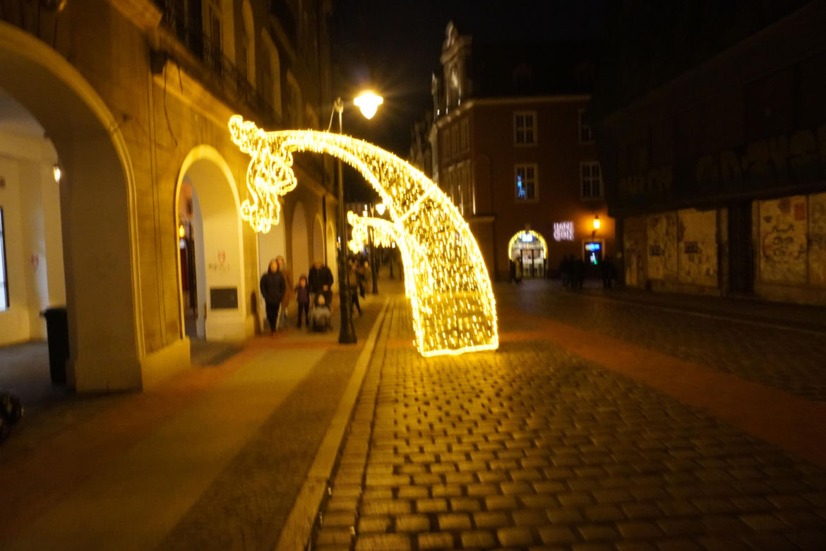 Poznań na wieczór przed Wigilią