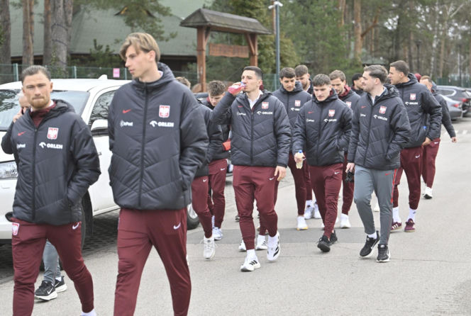 Polska - Albania. Reprezentacja Polski na spacerze