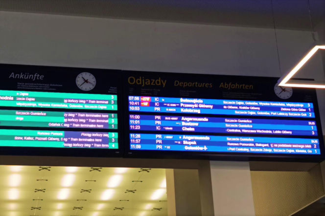 Awaria na dworcu w Szczecinie