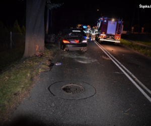 Mikołów: 20-latek rozbił mercedesa! W środku cztery osoby [ZDJĘCIA]