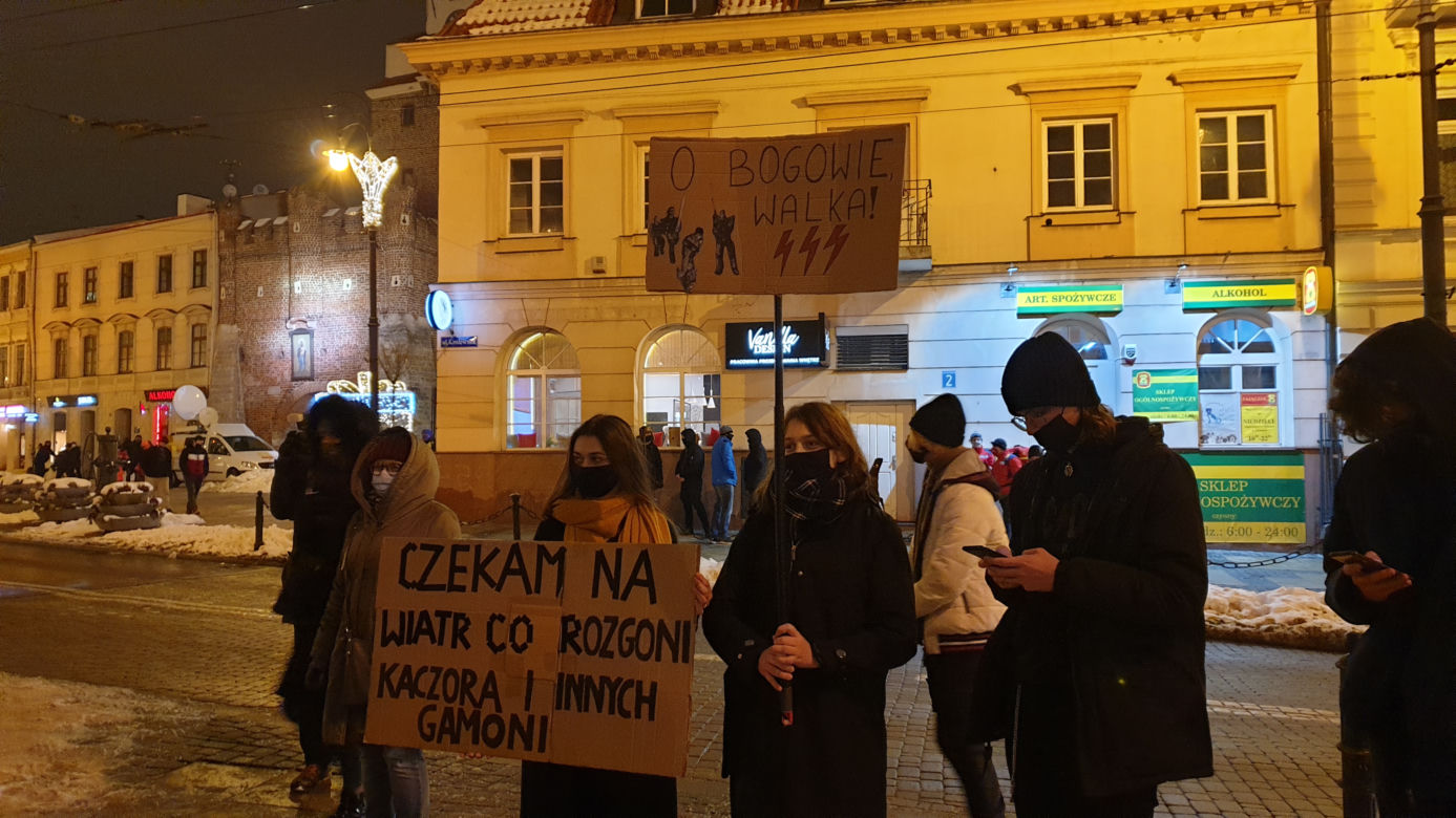 Kolejny protest w Lublinie po publikacji wyroku Trybunału Konstytucyjnego