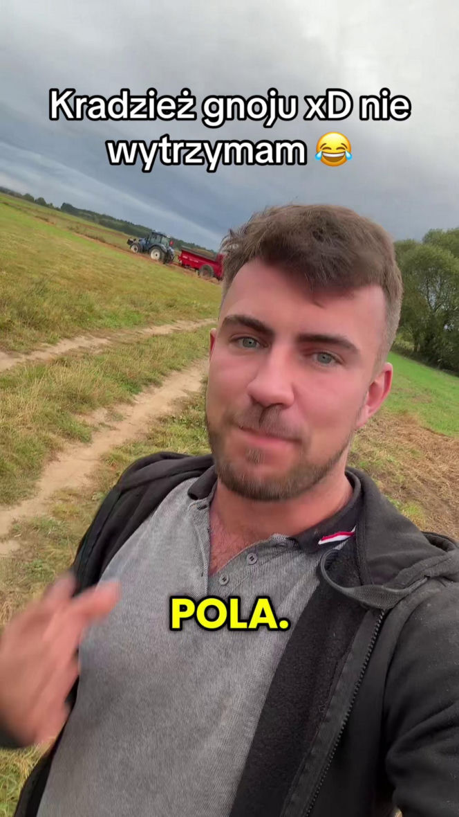 Rolnik influencer opowiedział o dramacie. Ktoś ukradł mu gnój z pola