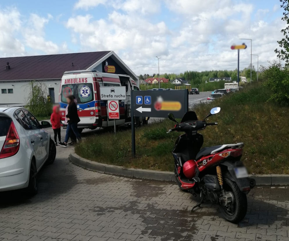 Kolizja na ul. Bałtyckiej. Kierująca osobówką wymusiła pierwszeństwo na parkingu
