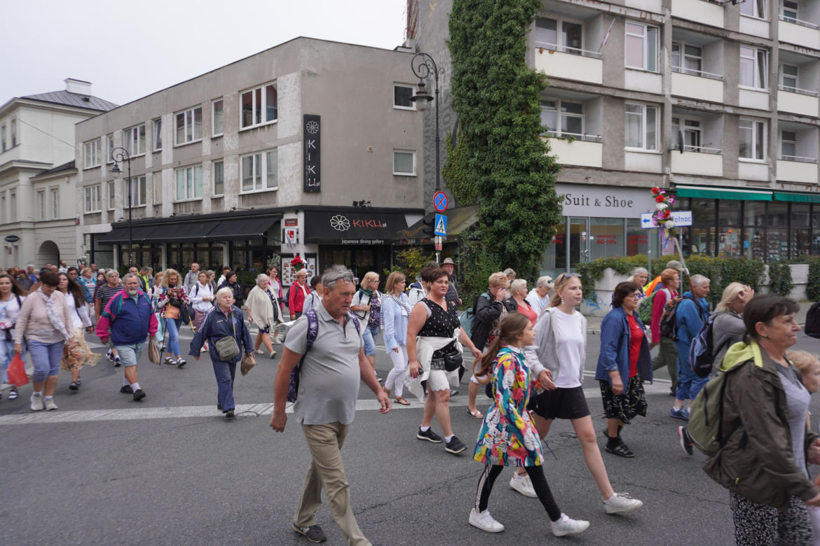 313. Warszawska Pielgrzymka Piesza na Jasną Górę - wymarsz z Warszawy