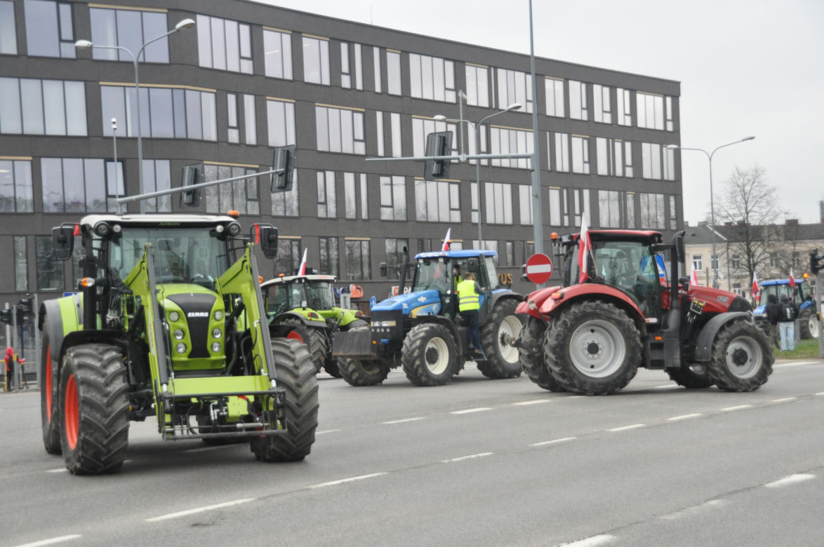Strajk rolników w Kielcach. 14 marca 2024