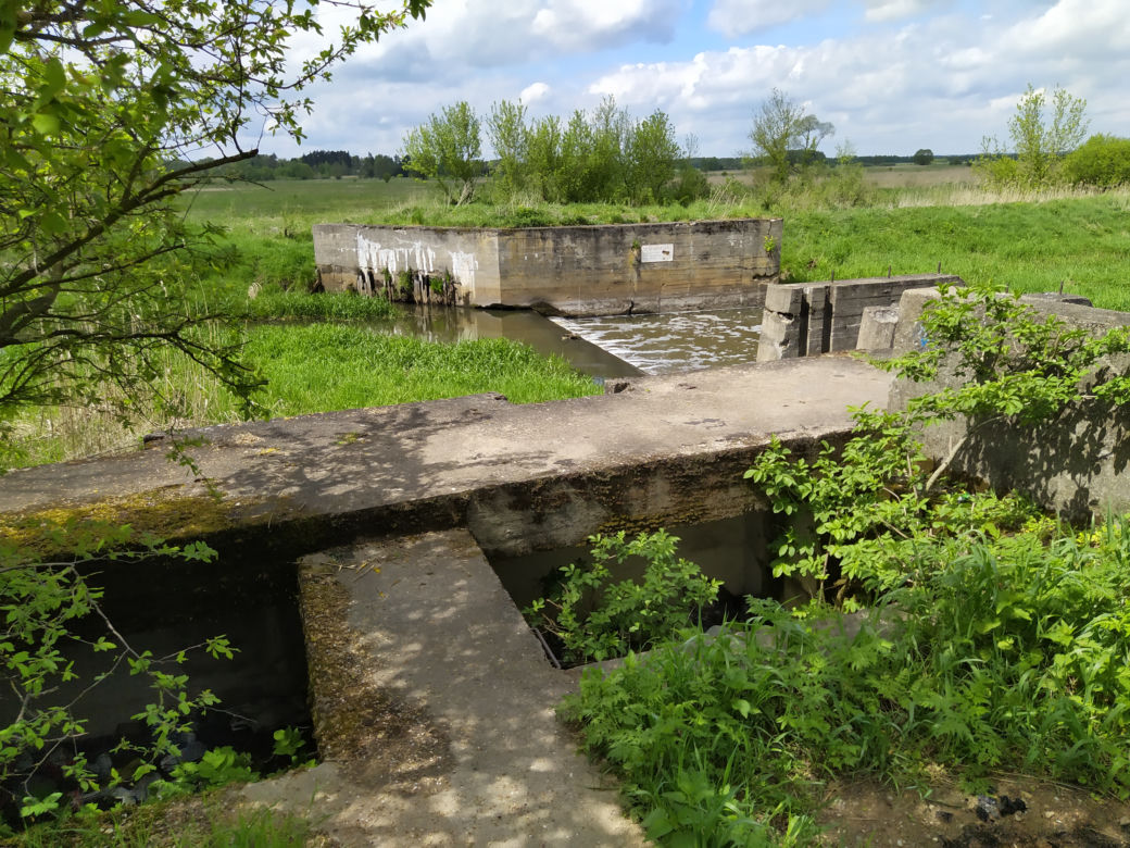 Sprzątanie mostu kolejowego nad rzeką Muchawką - 15.05.2021