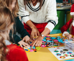 Iga Świątek bawiła się z dziećmi LEGO