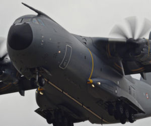 Leszno: wojskowy kolos A400M po raz pierwszy w Polsce