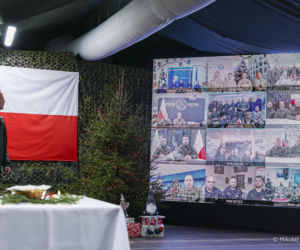 Karol Nawrocki na granicy w Wigilię