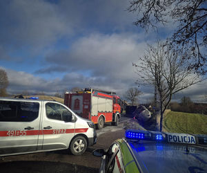 Cysterna zablokowała drogą krajową