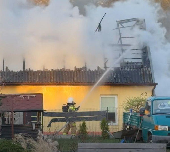 Pożar domu Jaciska