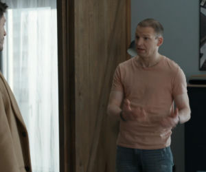 Barwy szczęścia, odcinek 3390: Justin (Jasper Sołtysiewicz), Łukasz (Lesław Żurek)