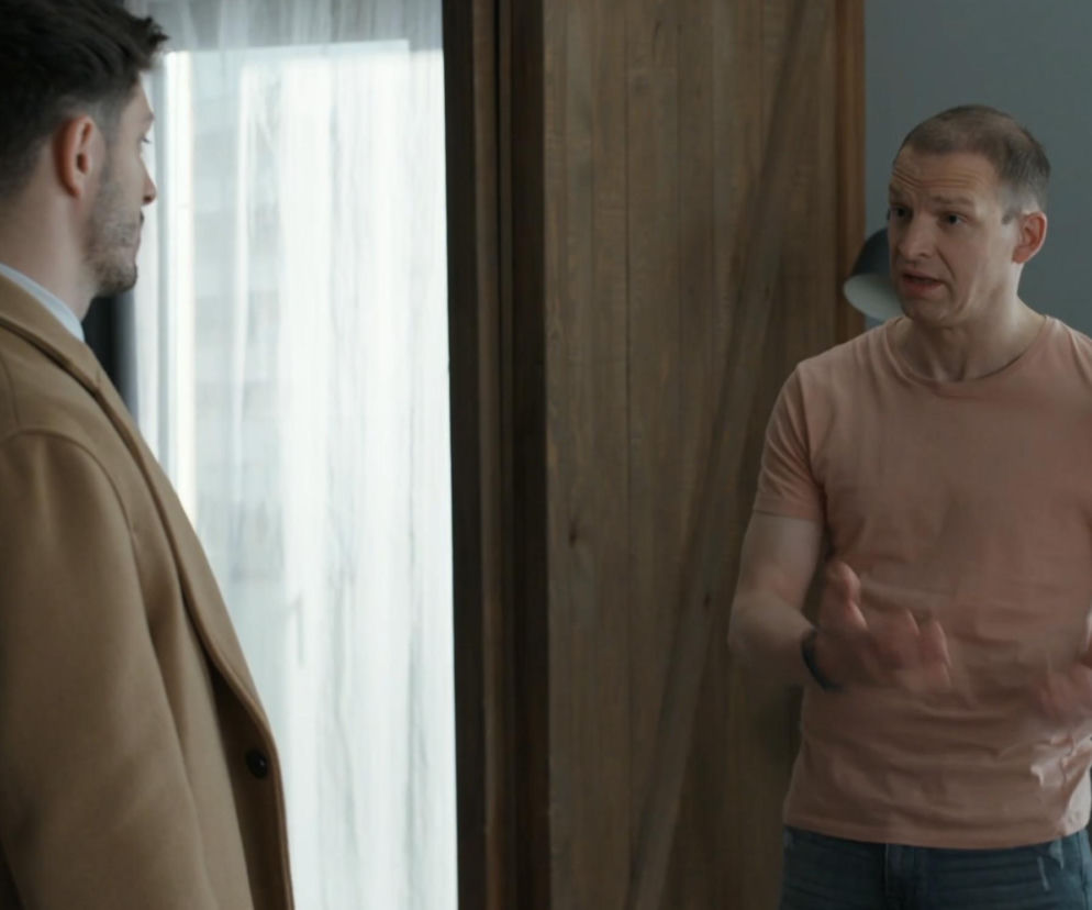 Barwy szczęścia, odcinek 3390: Justin (Jasper Sołtysiewicz), Łukasz (Lesław Żurek)