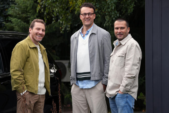 Barwy szczęścia, odc. 3320. Radomir (Łukasz Wójcik), Damian (Michał Lesień-Głowacki), Szczepan (Robert Gulaczyk)