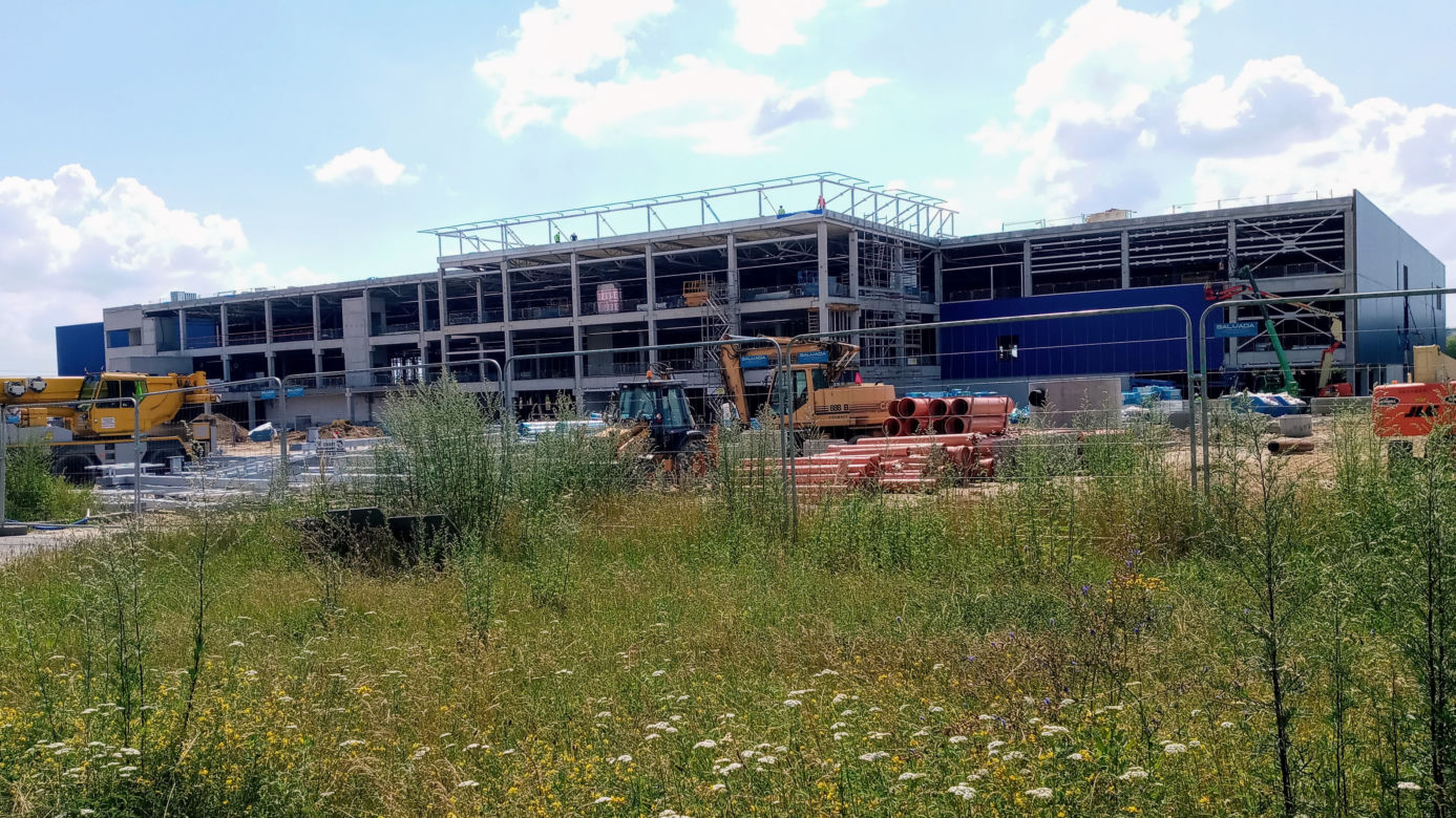 Budowa sklepu IKEA w Szczecinie - lipiec 2020