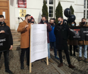 Protest branży weselnej w Bydgoszczy