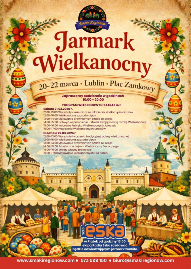 Jarmark Wielkanocny 2026 Lublin plakat