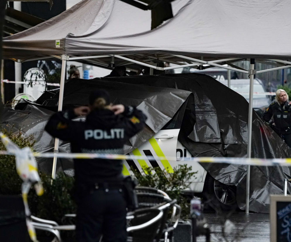 Półnagi nożownik atakował przechodniów na ulicach Oslo. Został zastrzelony 