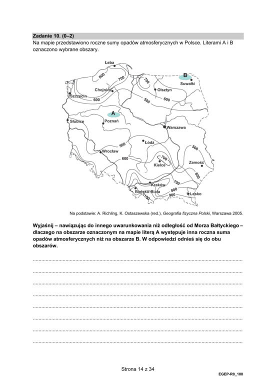 Tak wyglądał arkusz CKE matury z geografii na poziomie rozszerzonym (Formuła 2015)