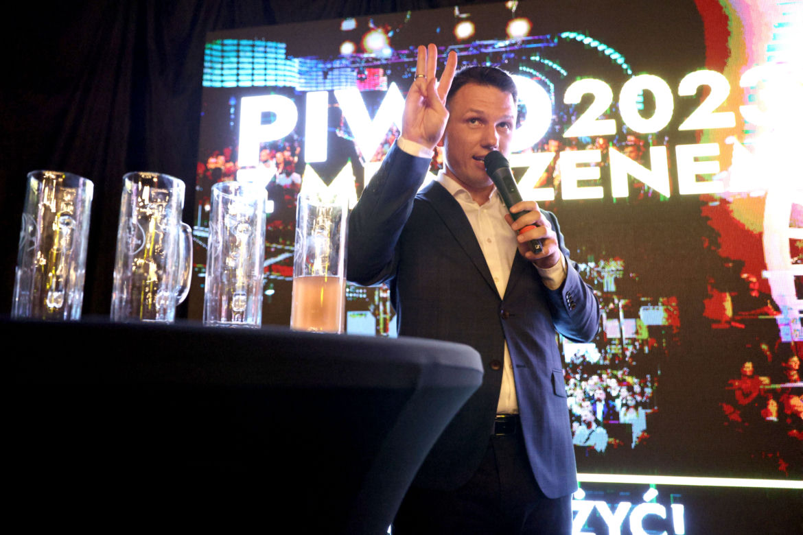 Sławomir Mentzen na spotkaniu z wyborcami