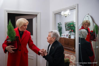 Świąteczne kreacje Agaty Dudy