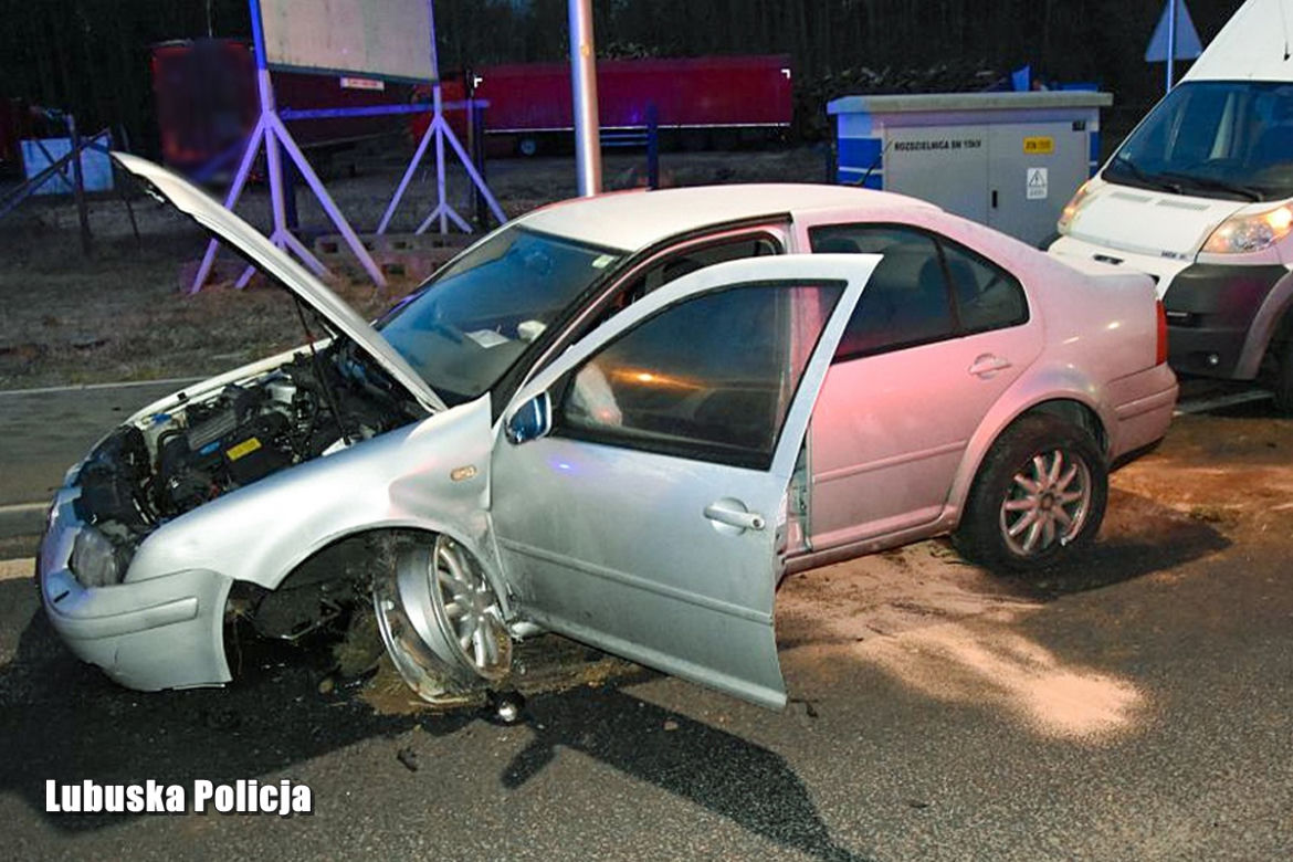 Wypadek na rondzie Św. Urbana w Zielonej Górze