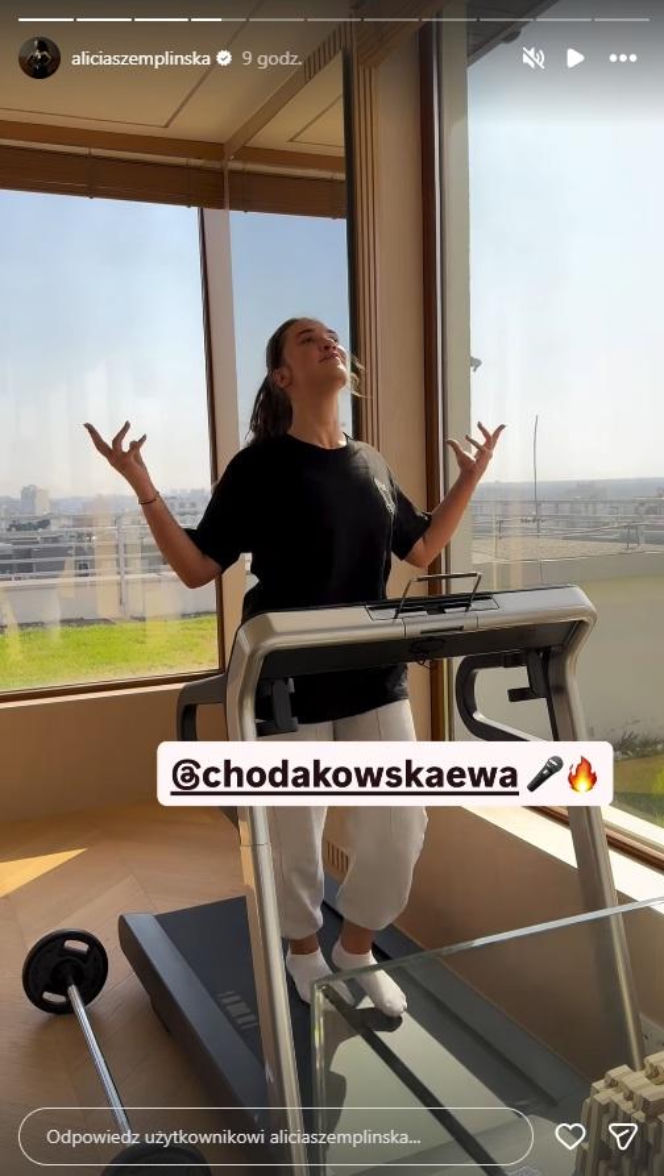 Alicja Szemplińska trenuje z Chodakowską