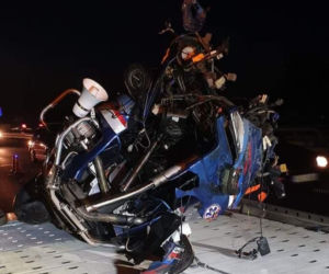 Wypadek motocykla ratowniczego