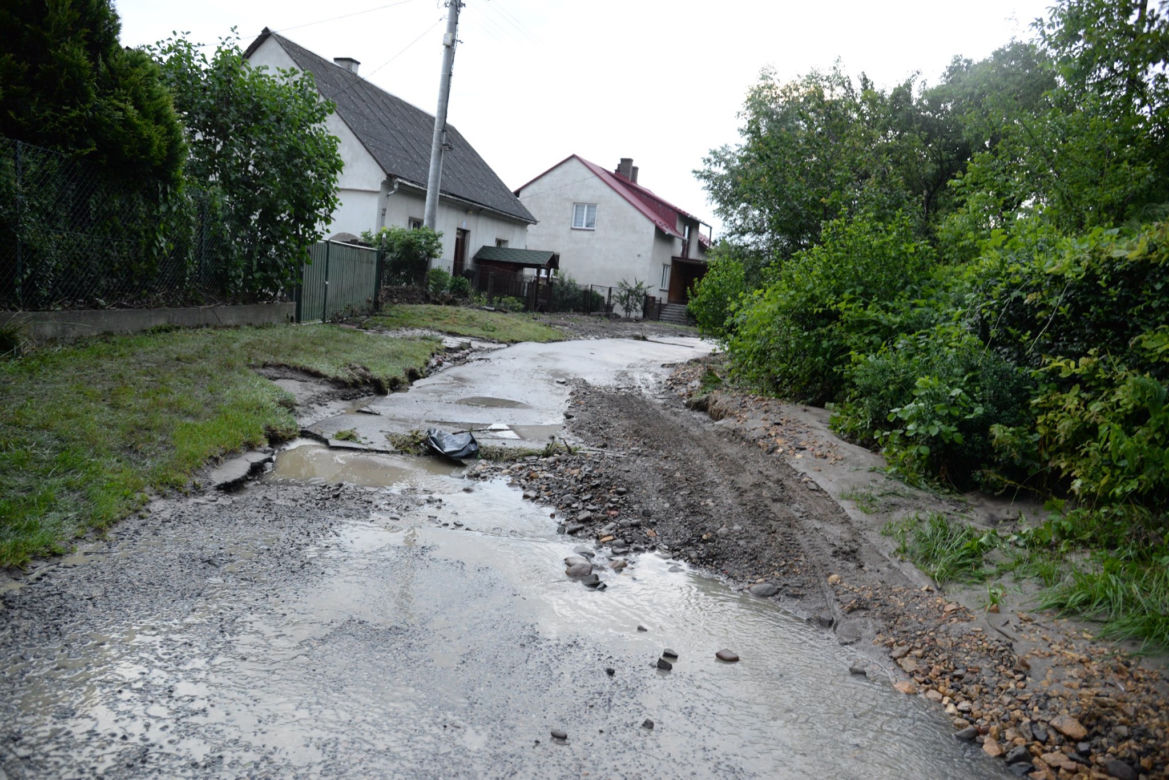 Potężne nawałnice znów zalały Małopolskę